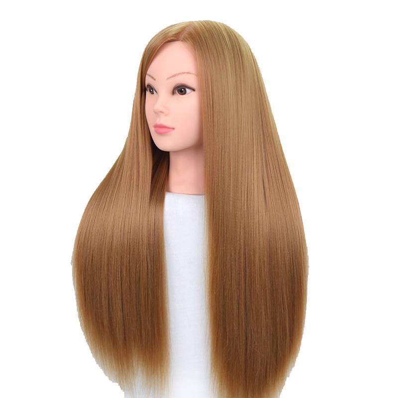 Tête à coiffer cheveux synthétiques - ANNA